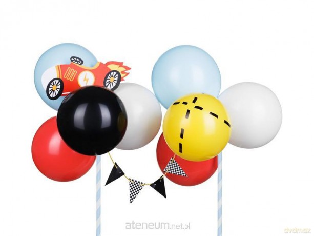 Balonowy topper na tort Autko 29 cm