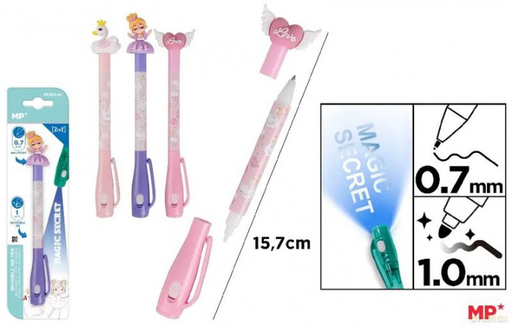 Długopis szpiegowski UV 0.7/1.0mm Balet MIX