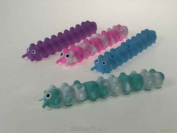 Gąsienica sensoryczna 26 cm z przyssawkami MIX [FIGURKA]