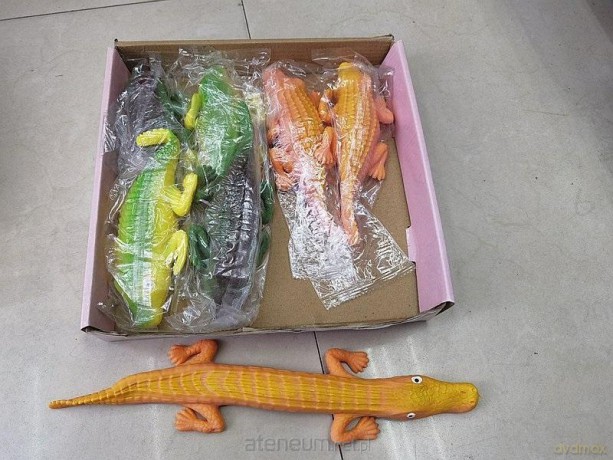 Gniotek krokodyl (12szt) [FIGURKA]