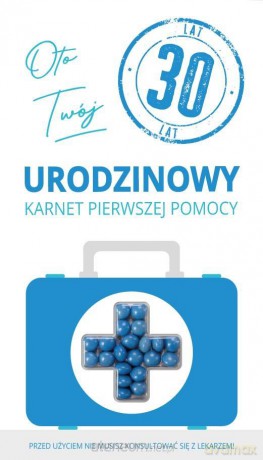 Karnet urodziny 30