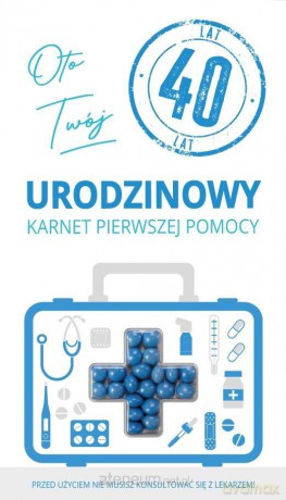 Karnet urodziny 40