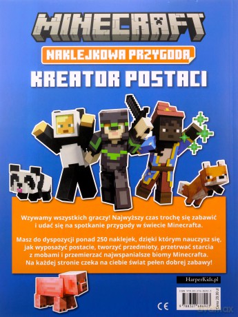 Kreator postaci. Minecraft. Naklejkowa przygoda [KSIĄŻKA]