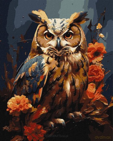Malowanie po numerach - Leśna sowa...40x50 cm