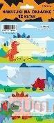 Naklejki na zeszyty - Dinozaury (12szt)