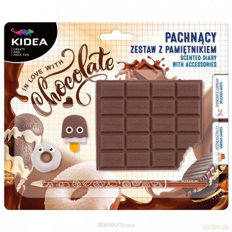 Pachnący pamiętnik czekolada + akcesoria