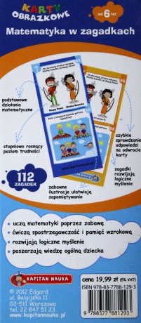 Matematyka w Zagadkach 6 Lat Kapitan Nauka [KSIĄŻKA]