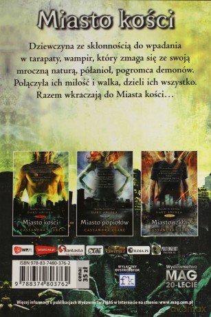 Miasto Kości Dary Anioła Tom 1 - Cassandra Clare [KSIĄŻKA]