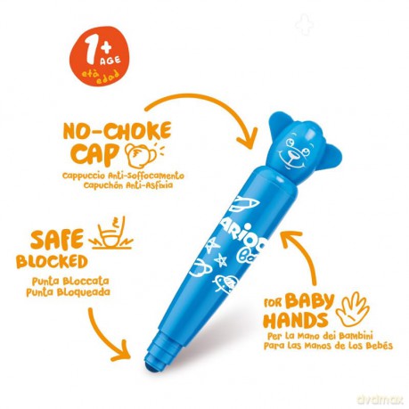CARIOCA - Marker w/baby handle (12pcs) (809410)