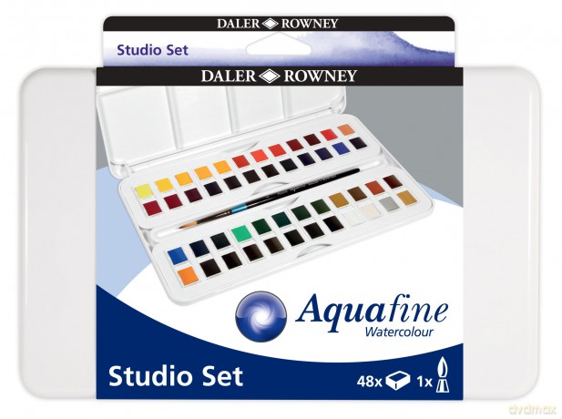 Daler-Rowney - Aquafine Akvarel 48 Half Pans (306032)