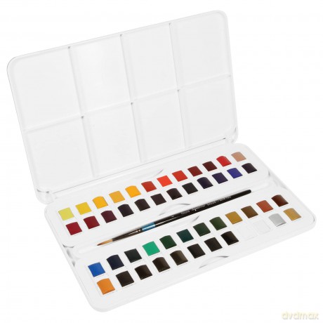 Daler-Rowney - Aquafine Akvarel 48 Half Pans (306032)