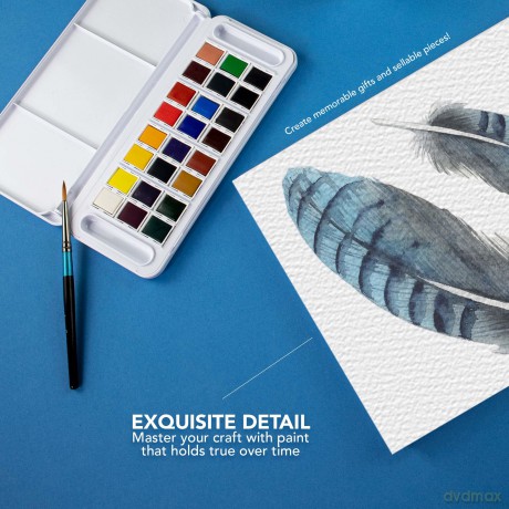Daler-Rowney - Aquafine Travel Set 24 Half Pans (306031)
