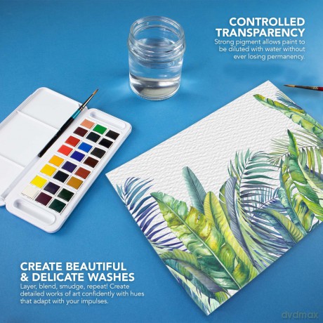 Daler-Rowney - Aquafine Travel Set 24 Half Pans (306031)