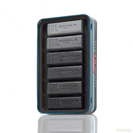 Derwent - Charcoal Xl Blocks Tin Of 6 (601069)