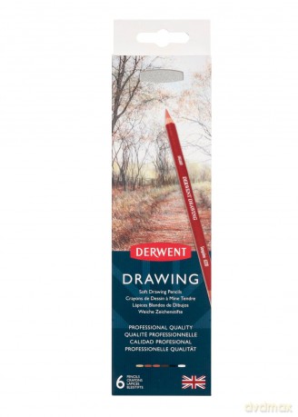 Derwent - Drawing Pencils Tin (6 pcs) (601084)