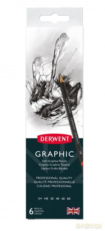 Derwent - Graphic Pencils Tin (6 pcs) (601008)