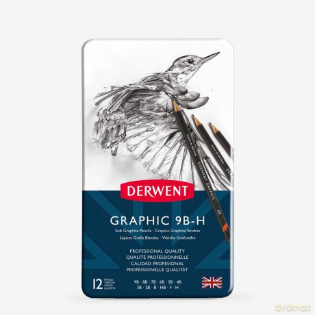 Derwent - Graphic Soft Pencils (12 Tin)