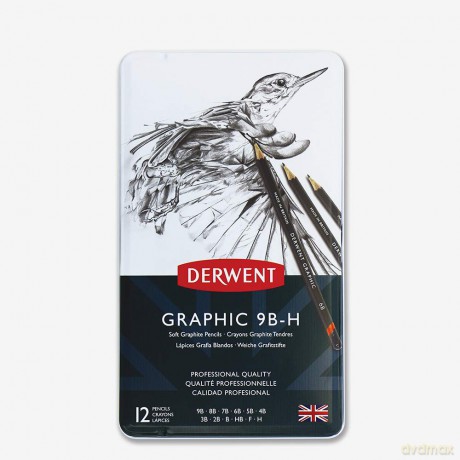 Derwent - Graphic Soft Pencils (12 Tin)