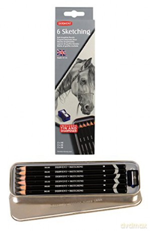 Derwent - Sketching Pencils Tin (6 pcs) (601032)