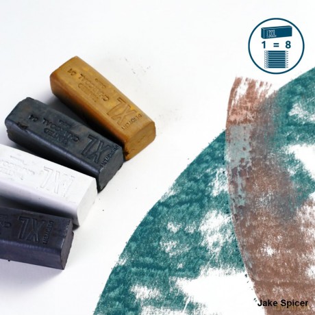 Derwent - Tinted Charcoal Xl Blocks Tin Of 6 (601057)