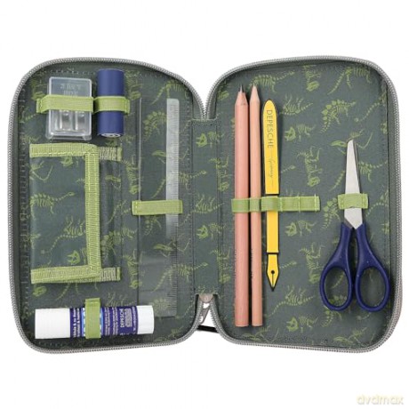 Dino World - Triple Pencil Case LED (0411772)