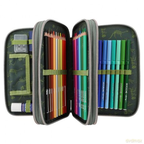 Dino World - Triple Pencil Case LED (0411772)