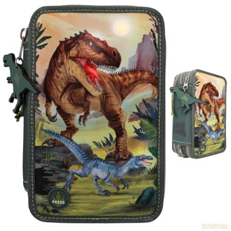 Dino World - Triple Pencil Case LED (0411772)