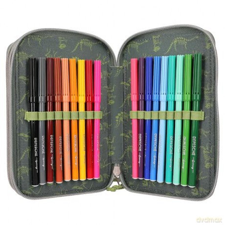 Dino World - Triple Pencil Case LED (0411772)