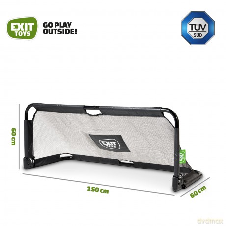 EXIT - Panna Foldable Steel Football Goal 150x60cm (set of 2) - Black (41.01.20.00)