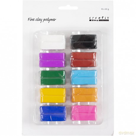Fine Clay - Polymer - Colourful 10x20 g (78101)
