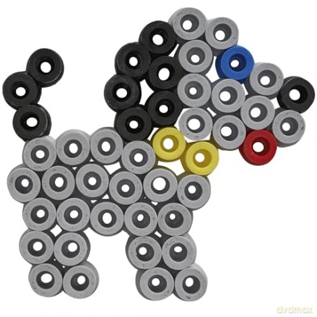 HAMA - Maxi beads - 3000pcs + 4 plates in bucket (388806)