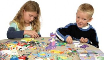 HAMA - Maxi beads - 3000pcs + 4 plates in bucket (388806)