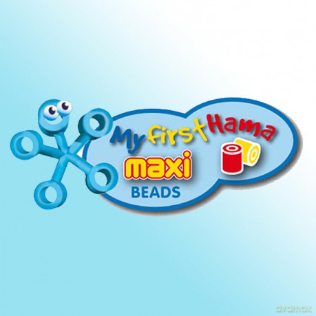 HAMA - Maxi beads and pin plate in bucket - Elephant (388753)