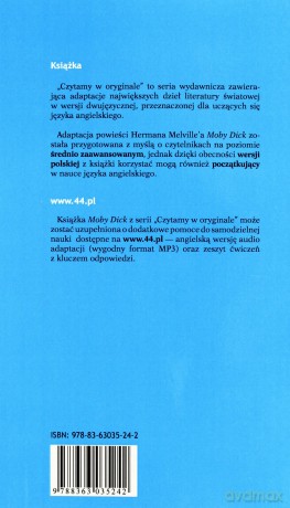 Moby Dick Wer. Ang-Pol Czytamy w Oryginale Wielkie Powieści - Herman Melville [KSIĄŻKA]