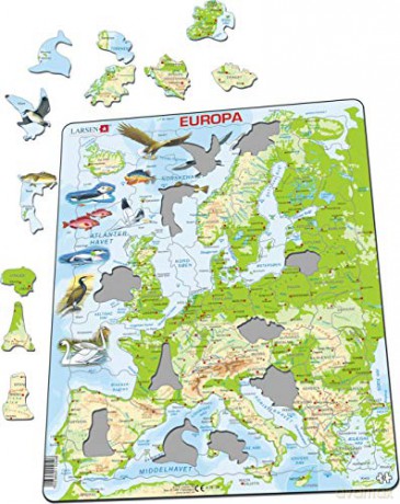 Larsen Puzzle - Europe (87 pcs) (K70)