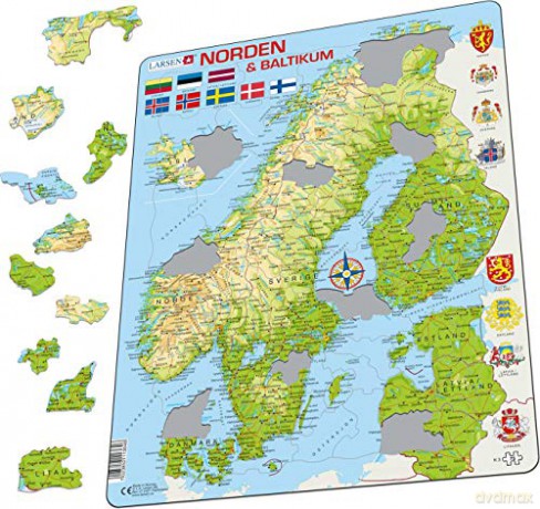 Larsen Puzzle - The North (75 pcs) (K3)