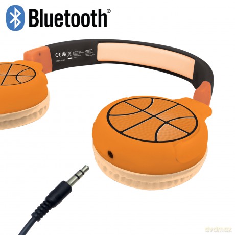 Lexibook - 2-in-1 Basketball Bluetooth Headphones (HPBT010BA)