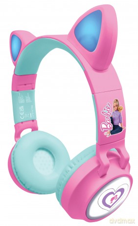 Lexibook - Barbie Bluetooth headphones with light (HPBTKTBB)