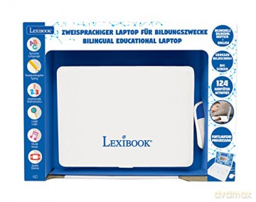 Lexibook - Bilingual Educational Laptop - 124 activities (DE/EN) (JC598i3)