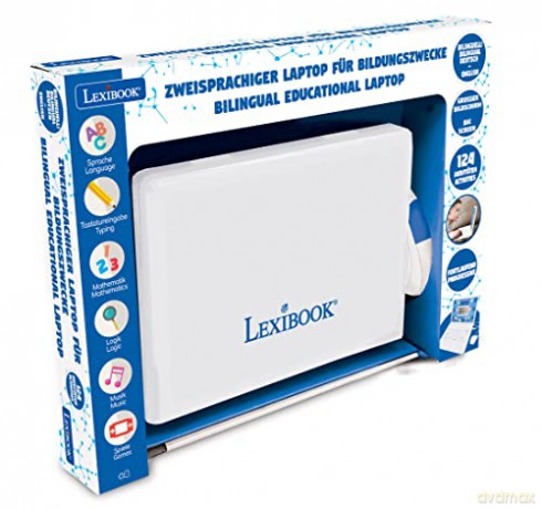 Lexibook - Bilingual Educational Laptop - 124 activities (DE/EN) (JC598i3)