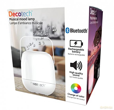 Lexibook - Decotech Colorful Luminous Portable Loud Speaker (BTL410)