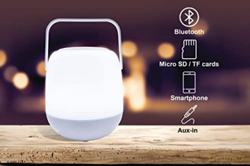 Lexibook - Decotech Colorful Luminous Portable Loud Speaker (BTL410)