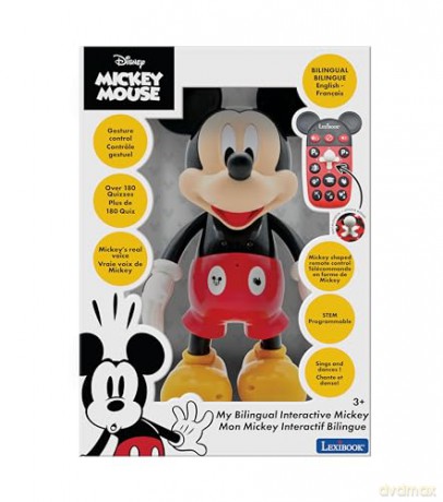 Lexibook - Interactive and educational Mickey Robot (EN/FR) (MCH01i1)