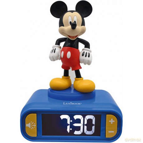 Lexibook - Mickey 3D budzik i nocna lamka z figurką (RL800MCH)