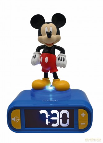 Lexibook - Mickey 3D budzik i nocna lamka z figurką (RL800MCH)