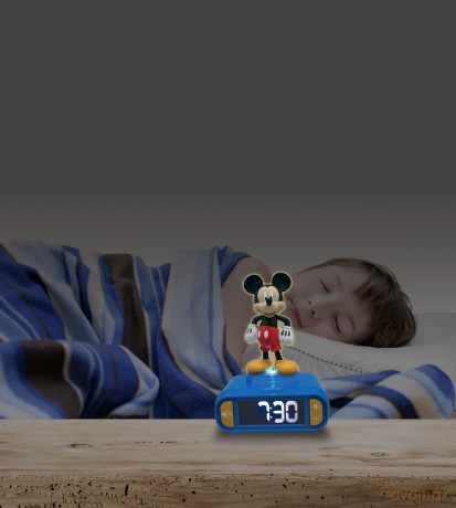 Lexibook - Mickey 3D budzik i nocna lamka z figurką (RL800MCH)