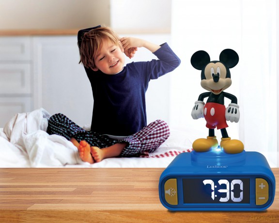 Lexibook - Mickey 3D budzik i nocna lamka z figurką (RL800MCH)