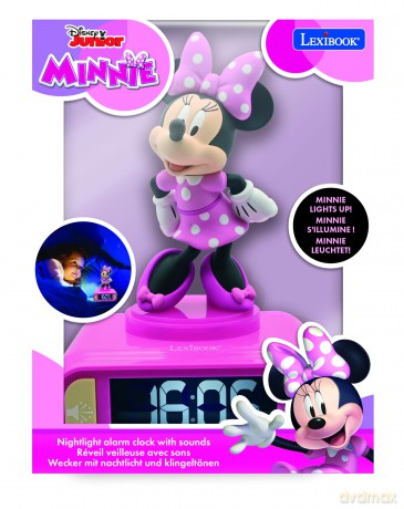 Lexibook - Minnie 3D budzik i nocna lamka z figurką (RL800MN)