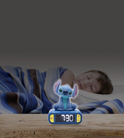 Lexibook - Stitch - Digital 3D Alarm Clock (RL800D)