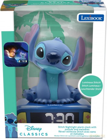Lexibook - Stitch - Digital 3D Alarm Clock (RL800D)